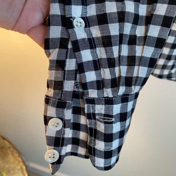 J. Crew picnic table print button down! - Picture 3 of 4